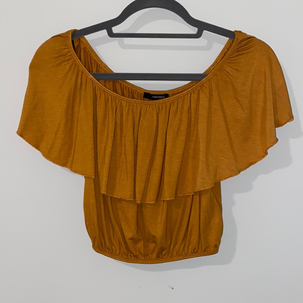 forever 21 off the shoulder crop top